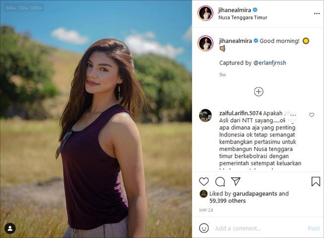 Profil Jihane Almira, wakil Indonesia di Miss Supranational 2021. (Instagram/@jihanealmira)