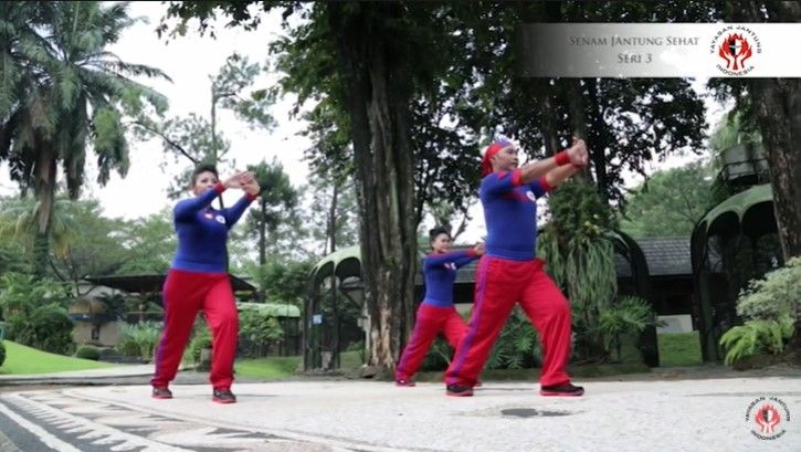 Gerakan Senam Jantung Sehat. (Dok: YouTube/Yayasan Jantung Indonesia)