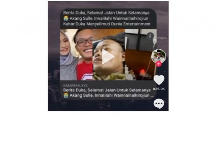 Sule dikatakan meninggal dunia [instagram]