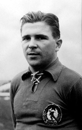 Penyerang Timnas Hungaria, Ferenc Puskas. (STAFF / INTERCONTINENTALE / AFP)