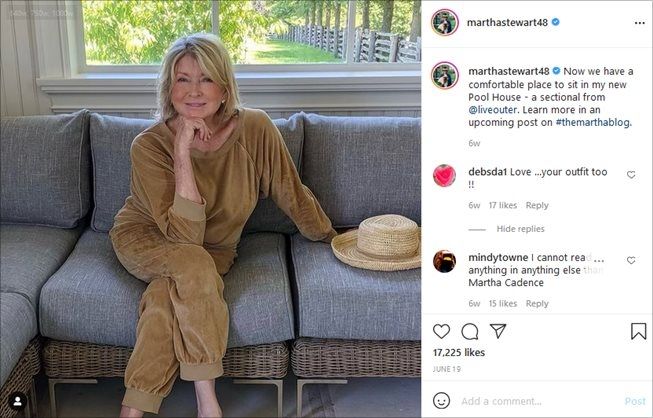 Potret pebisnis Martha Stewart. (Instagram/@marthastewart48)