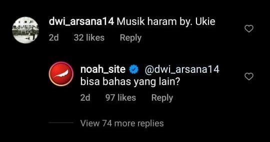 Komentar NOAH soal disinggung musik haram. [Instagram @noah_site]