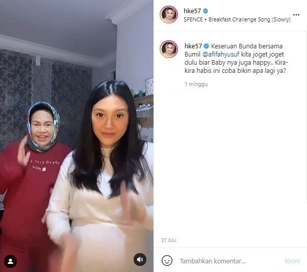 Hetty Koes Endang dan anaknya (Instagram)