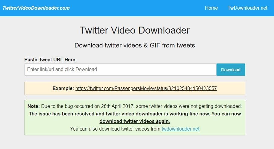 Twitter Video Downloader