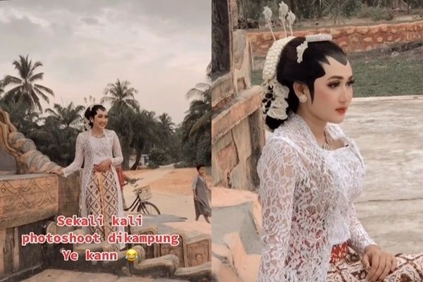 Viral MUA Pamer Dandani Ratu Lucinta Luna Bak Pengantin. (TikTok/@sidomanten.wo)
