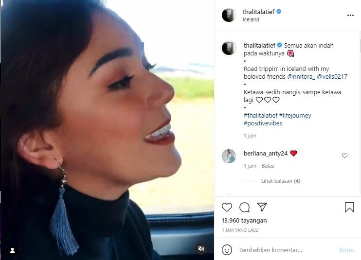 Unggahan Thalita Latief (Instagram)
