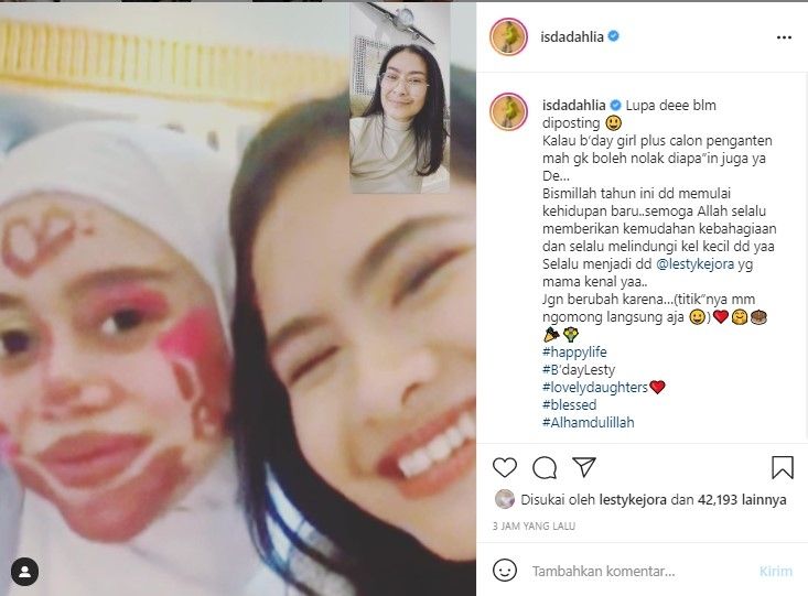 Lesty Kejora dan Iis Dahlia (Instagram)