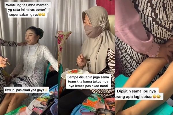 Viral MUA Ungkap Perjuangan Rias Pengantin Manja. (TikTok)