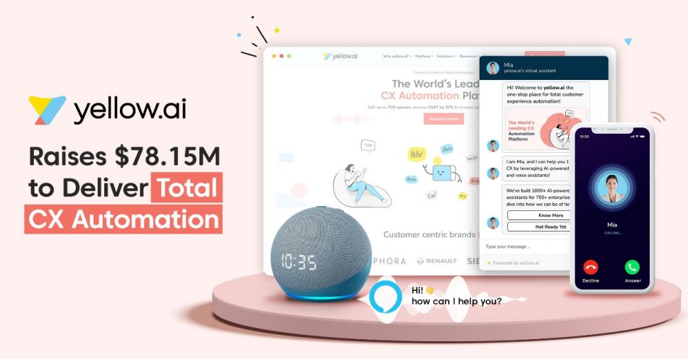 yellow.ai raih pendanaan untuk kembangkan automasi customer experience secara menyeluruh. (Dok. yellow.ai)