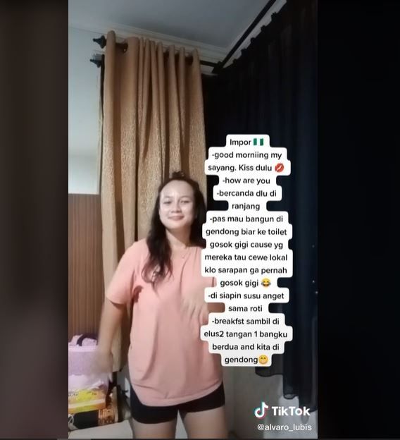 Perbandingan Suami Lokal vs Suami Bule (tiktok.com/@alvaro_lubis)