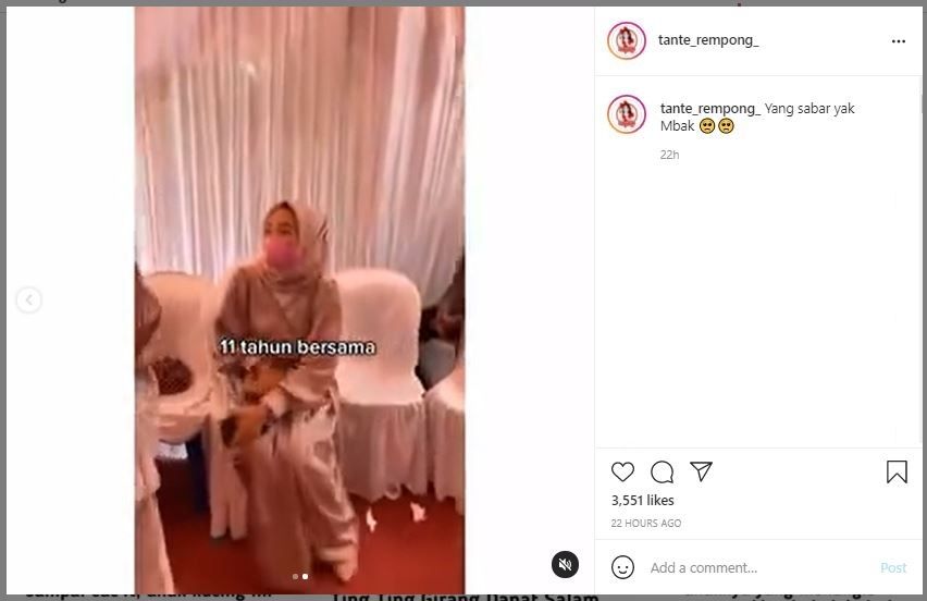 11 Tahun Pacaran hingga Menabung Bersama, Wanita Ini Ditinggal Nikah (instagram.com/tante_rempong_)