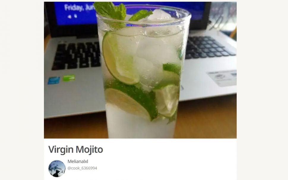 Resep virgin mojito halan non-alkohol. (Dok. Cookpad/Melianaxl)