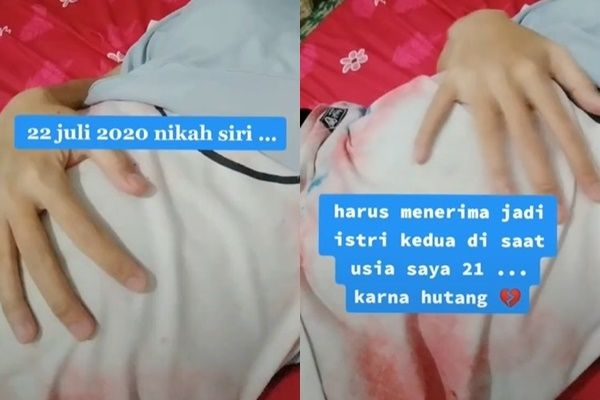 Viral Cewek Curhat Rela Jadi Istri Kedua di Usia 21 Tahun Karena Utang. (TikTok)