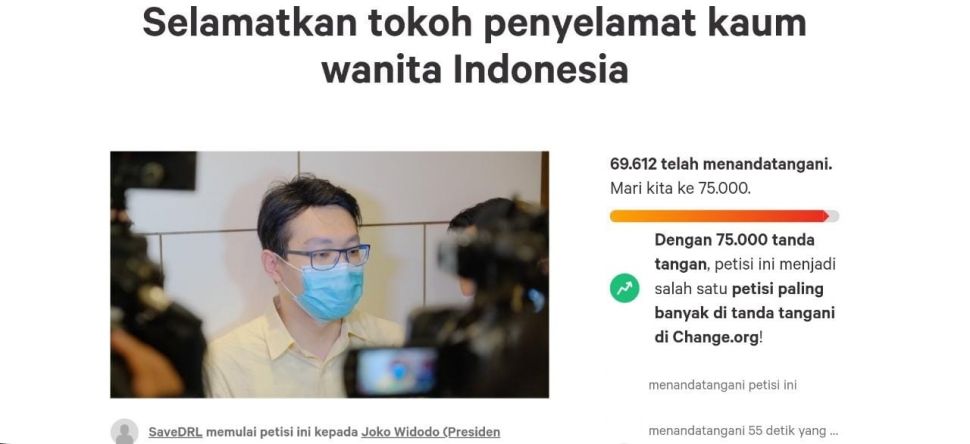 Petisi dukungan untuk Dokter Richard Lee - (change.org)