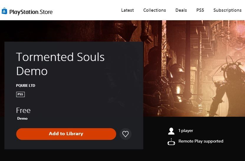 Demo Tormented Souls tersedia di PlayStation Store. (store.playstation.com)