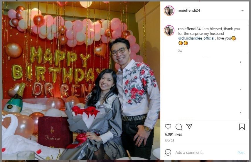 Sosok Reni Effendi, Istri Dokter Richard Lee (instagram.com/renieffendi24)