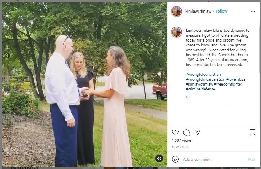 Wanita Menikah dengan Pelaku Pembunuhan Saudara Sendiri (instagram.com/kimlawcrimlaw)