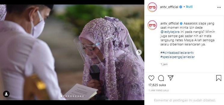 Momen pengajian Lesti Kejora dan Rizky Billar (Instagram.com)