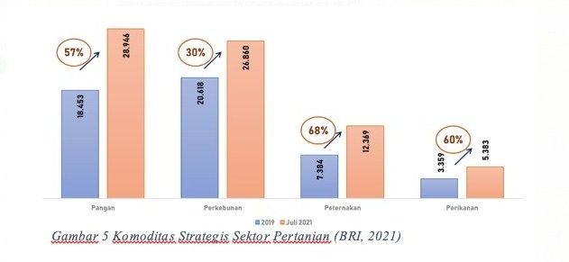 Komoditas Strategis Sektor Pertanian (BRI, 2021)