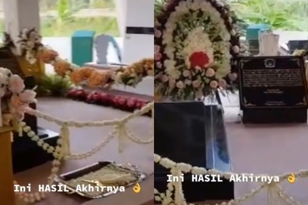 Viral Penampakan Kuburan di Dekorasi Indah Bak Pesta Pernikahan. (TikTok/@mitraflower)