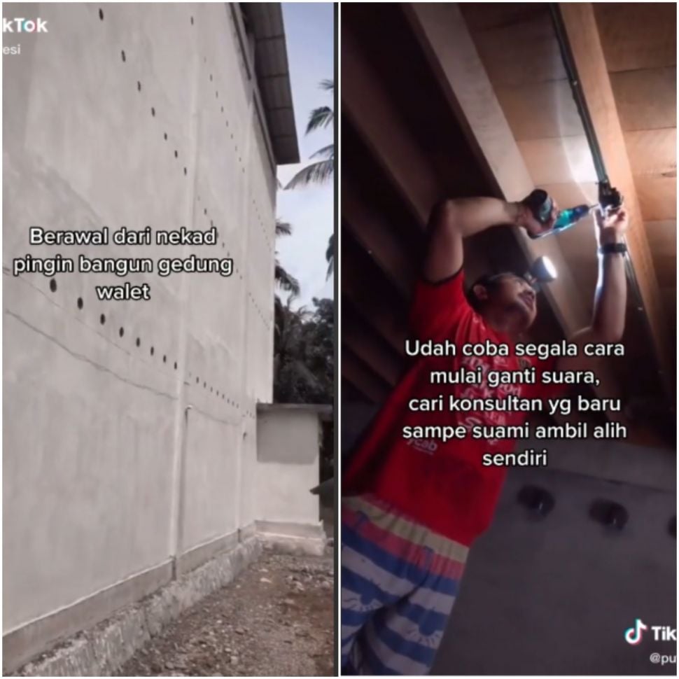 Bangun sarang walet pakai uang mertua (Tiktok)