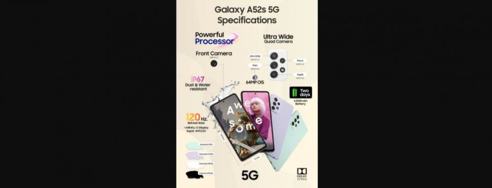 Samsung Galaxy A52s 5G. [GSM Arena]