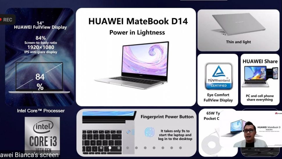 Huawei MateBook D14. (Huawei)