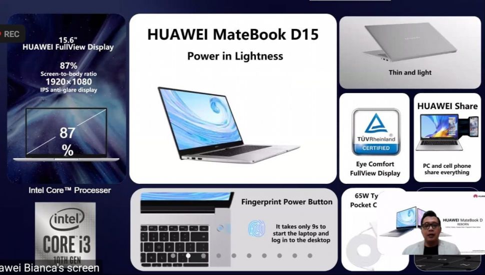 Huawei MateBook D15. (Huawei)