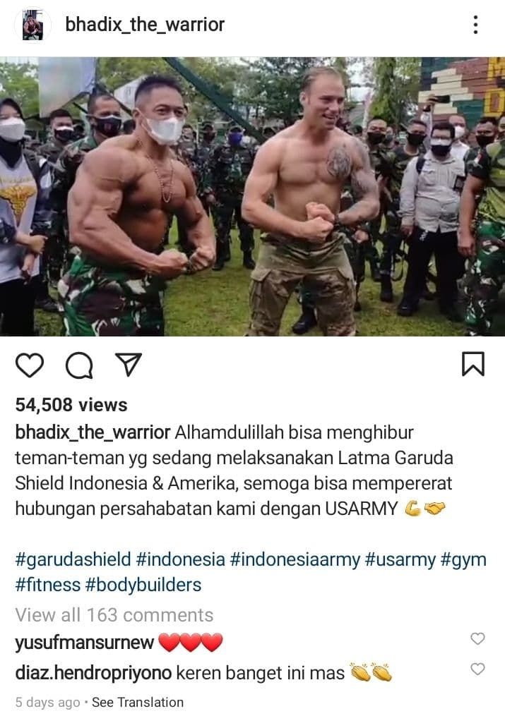 Fakta KSAD Jenderal Andika Perkasa adu otot dengan tentara AS (Turnbackhoax.id)