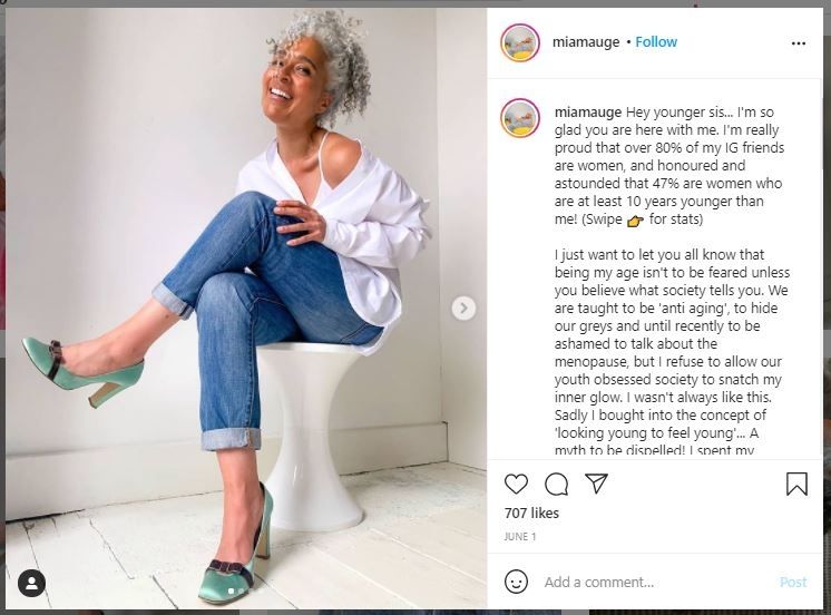 Wanita 55 Tahun Sukses Jadi Model Lingerie (instagram.com/miamauge)