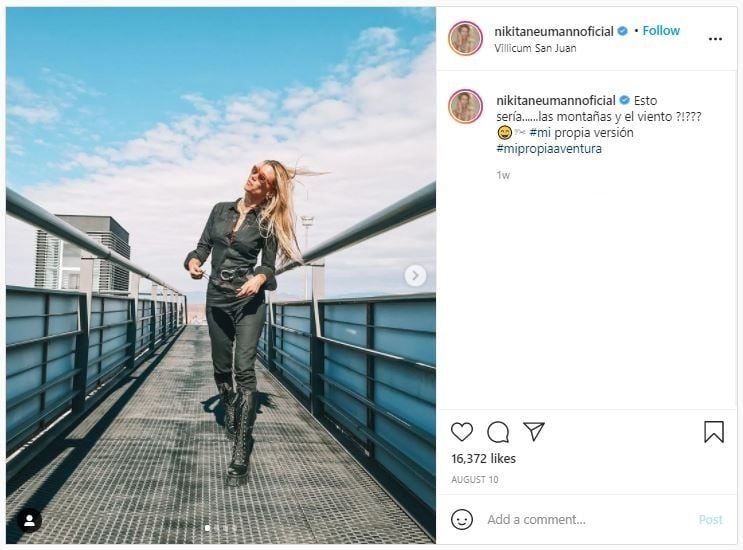 Model Argentina Mengaku Pernah Lihat UFO (instagram.com/nikitaneumannoficial)