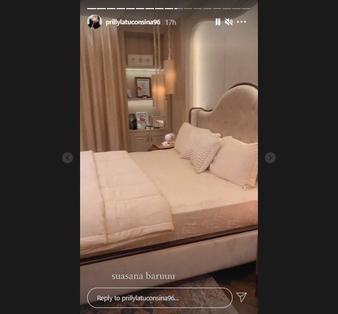 Suasana kamar Prilly Latuconsina (Instagram)