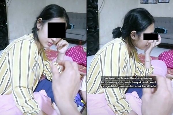 Viral Suami Marahi Istri yang Kelelahan Urus 3 Anak Berakhir Tak Terduga. (TikTok/@ahmedkidding)