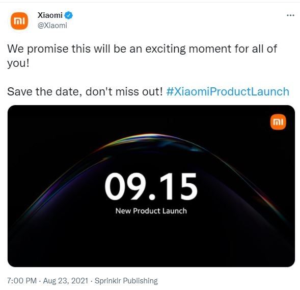 Teaser peluncuran produk Xiaomi. (Twitter/ Xiaomi)