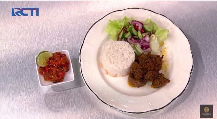 Rendang domba Lord Adi (YouTube MasterChef Indonesia)