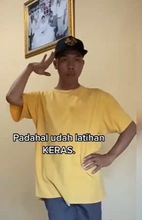 Pemuda curhat gagal tes Akpol dan Akmil. (Tiktok/@roykiosaki)