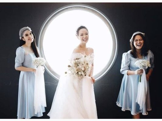 Artis jadi bridesmaid saat hamil. (Instagram/yuanitachrist)