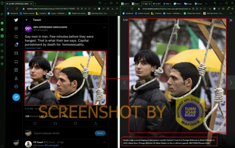 Fakta pria gay di Iran digantung (Turnbackhoax.id)