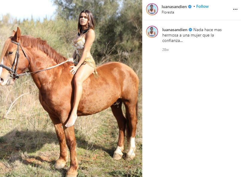 Luana Sandien, model playboy yang tawar tisu bekas Lionel Messi. (Instagram/luanasandien)