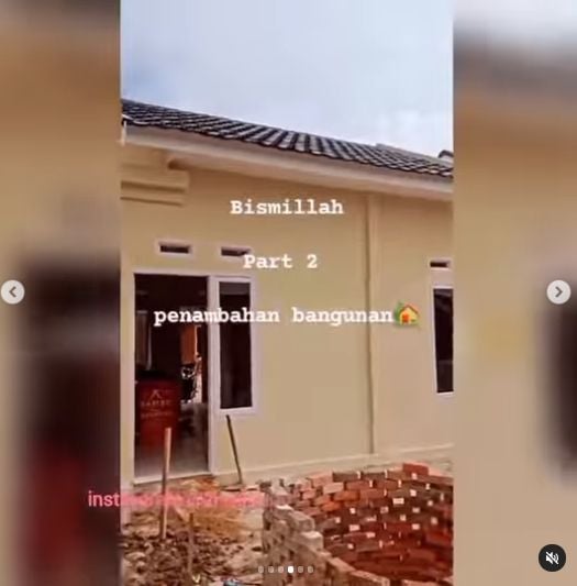 Ojol bangun rumah dari nol (IG)