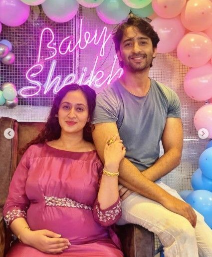 Portet baby shower istri Shaheer Sheikh. (Instagram/mushtaqshiekh)