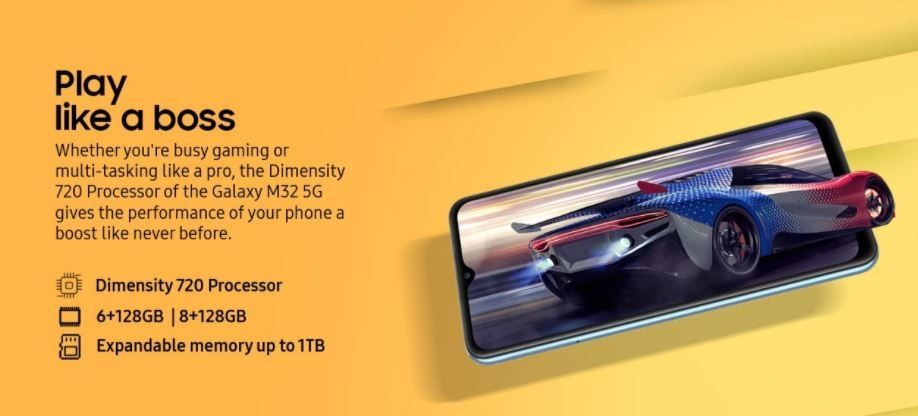 Samsung Galaxy M32 5G. (Amazon India)