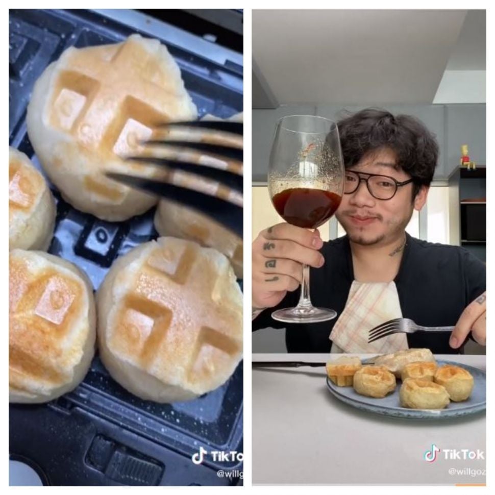 Bikin pempek jadi wafel (TikTok @willgoz)