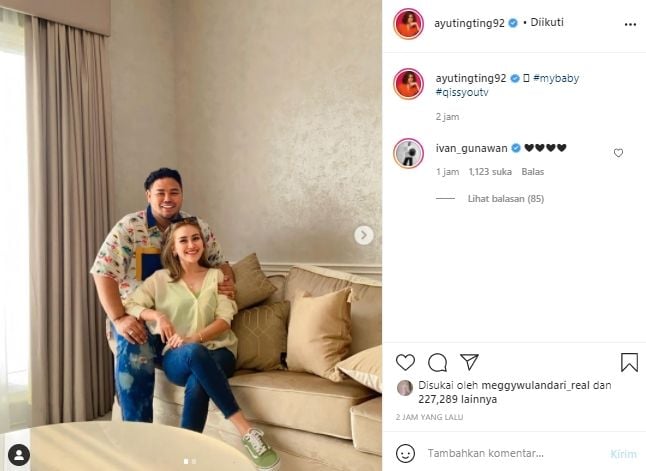 Ayu Ting Ting dan Ivan Gunawan (Instagram.com)