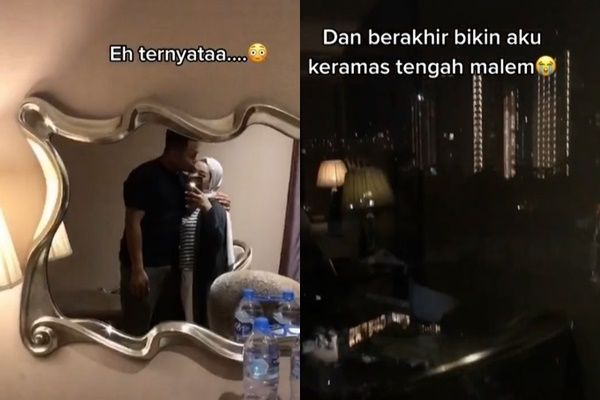 Suami Ngaku Capek Mau Tidur Habis Nikah, Ending Istri Keramas Tengah Malam. (TikTok)