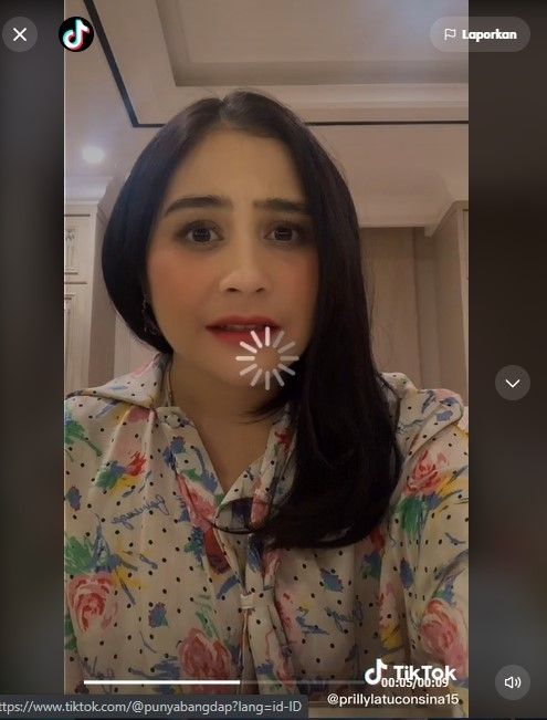 Prilly Latuconsina ditanya kapan nikah (TikTok)