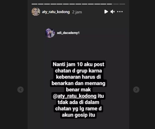 Unggahan Aty Kodong (Instagram)