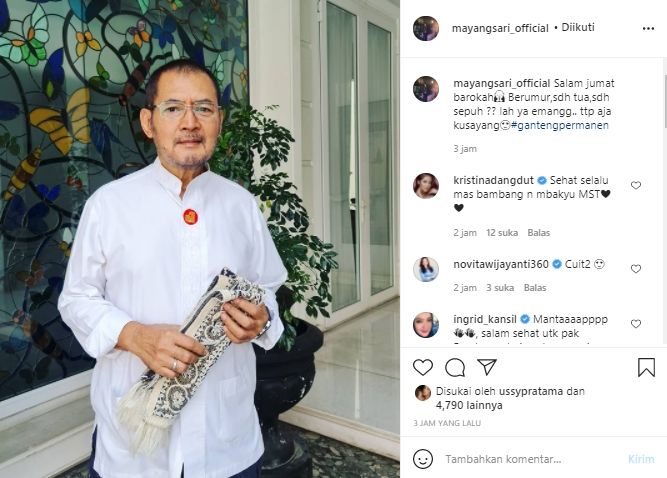 Postingan Mayangsari (instagram.com)