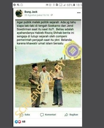 Foto yang disebut ayah Rizieq Shihab [Facebook]