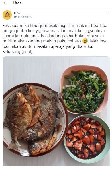 Masak untuk suami (Twitter @FFOODFESS)